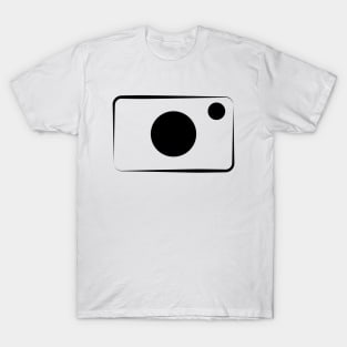 Camera vector icon. T-Shirt